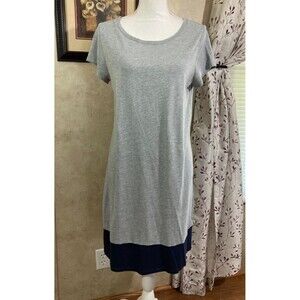Boden Gray and Navy Mini Dress